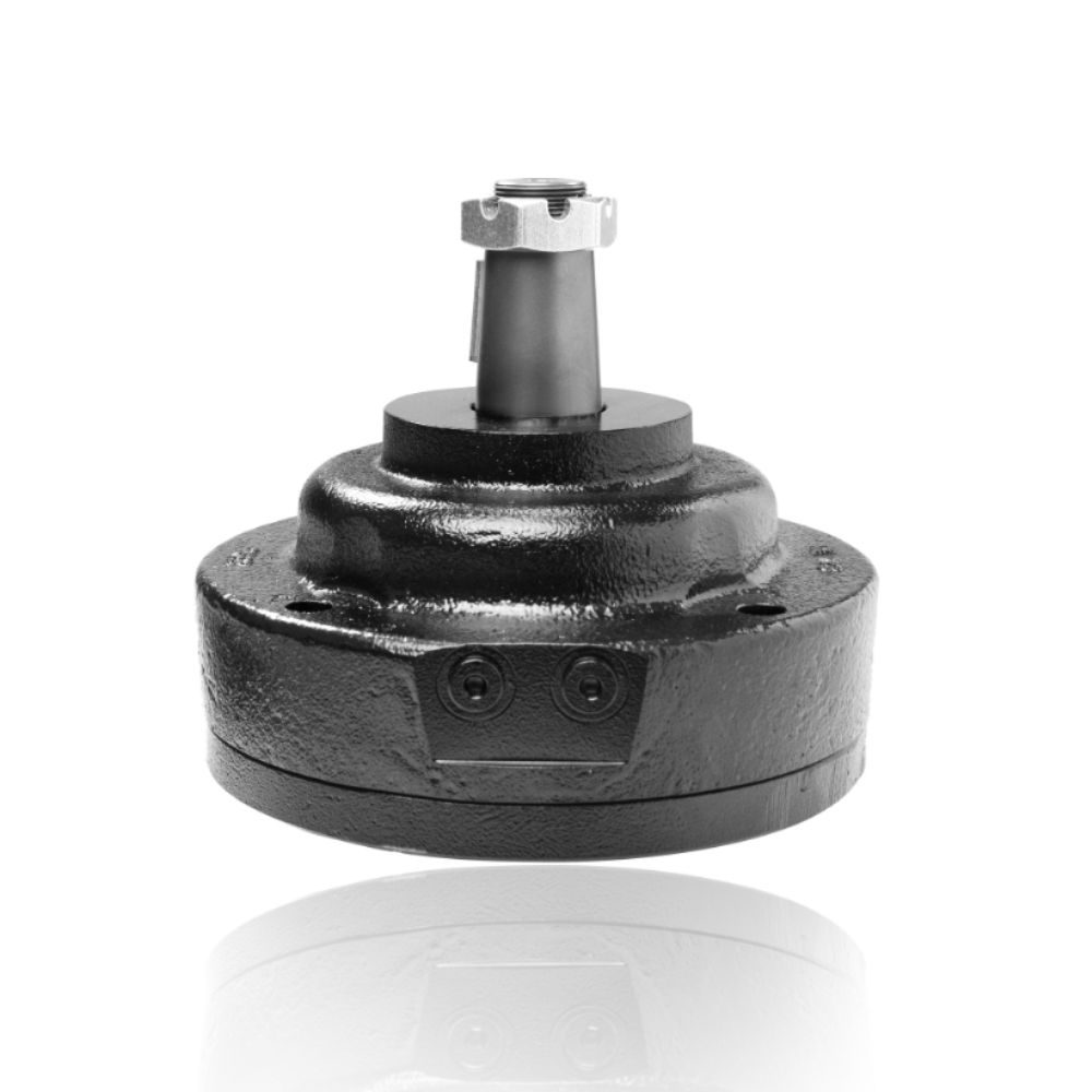 Impro Fluidtek orbital motor housing viewed head-on with a short output shaft
