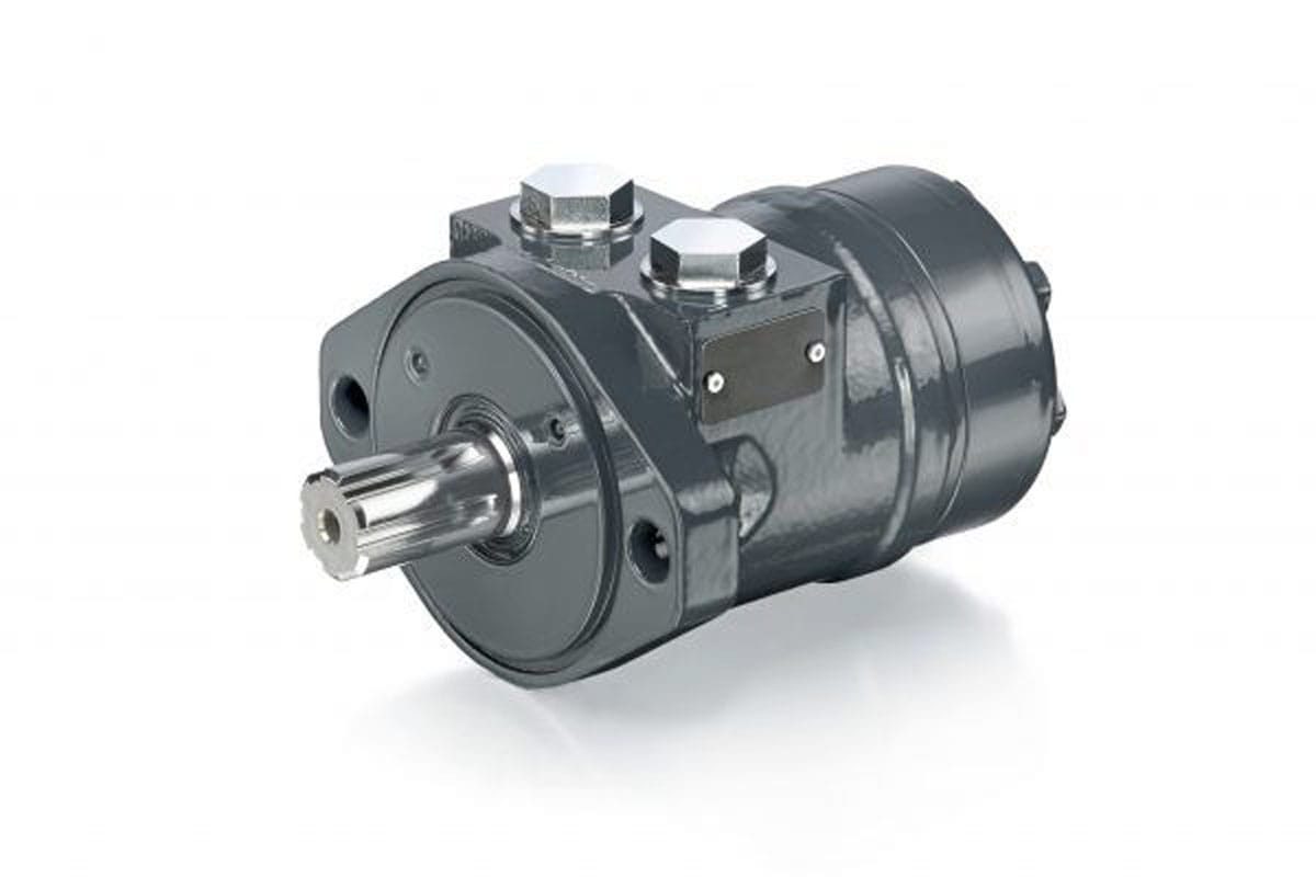 Compact Impro Fluidtek orbital motor with a splined output shaft